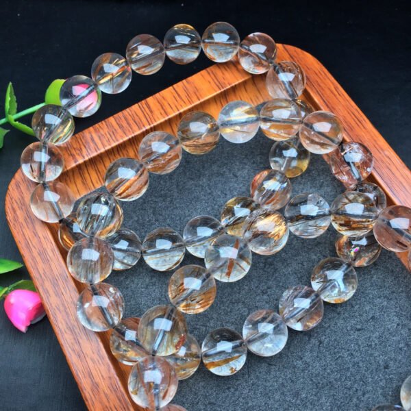 Black Gold Super Single Loop Bracelet 💕 Specification 7-12mm ✨3010071156