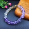 Purple Yellow Gradient Bucket Bead Bracelet 💕 Specification 10mm ✨3010049156