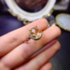 Pure natural lemon crystal ring, main stone 9 * 11mm3110130133