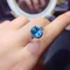 Pure Natural Palaiba Topaz Ring, Main Stone Size 8 * 10mm3110140122