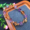 Purple Yellow Crystal Sugar Bracelet 💕 Specification 8mm0211030155