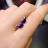 Natural Sri Lankan unburned sapphire earrings, main stone size 4 * 6mm0211170144