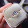 Sky Blue Topa Stone Ring Shipped, Main Stone Size 4 * 6mm,0211085115