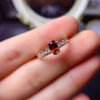 Pure natural garnet ring, main stone 4 * 6 mm0211034159