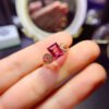 Super beautiful natural powder topaz ring with a square face of 6 * 8mm0211110148