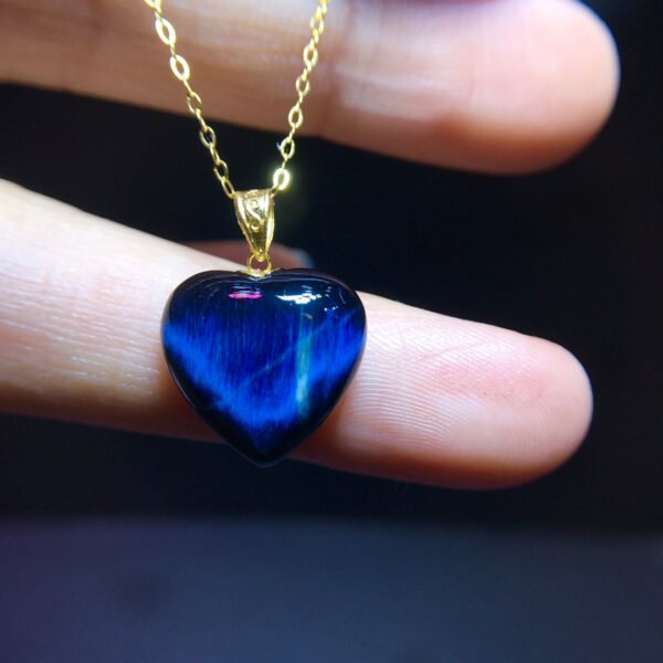 Natural Peter Stone 18k Gold Love Pendant, size 14.2/14mm0211248598