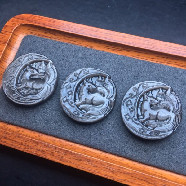 Silver Shining Stone Nine tailed Fox Pendant 💕 Specification 39mm ✨0311017145