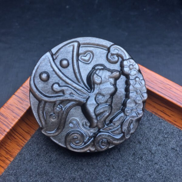 Silver Shining Stone Flower Fairy Pendant 💕 Specification 45mm ✨0311018199