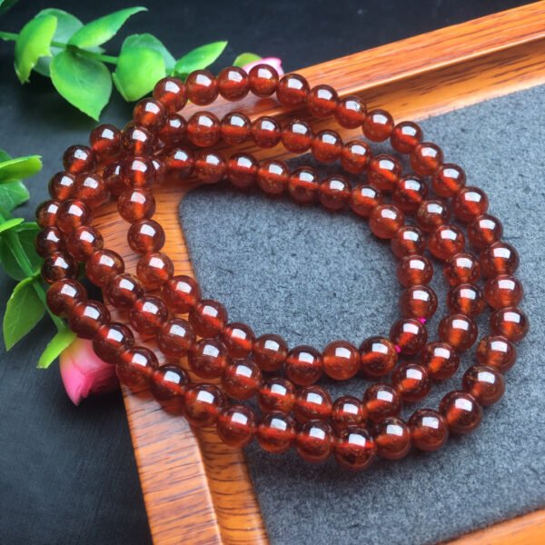 Orange Red Garnet Multi Loop Bracelet 💕 Specification 6mm ✨0311060155