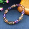 Purple Yellow Crystal Sugar Bracelet 💕 Specification 7-8mm 0311025198