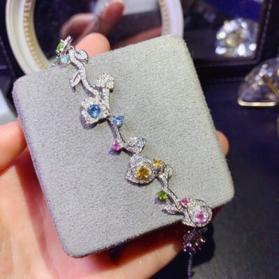 Natural Duobao Bracelet, Main Stone Size Round 3+Round 40311575189