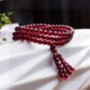 Natural Wine Red Garnet Three Ring Bracelet, with a bead diameter of 4.8mm0311139589