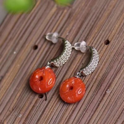 Original Light Luxury South Red Pixiu Earline/Earrings, 10.7mm0311089156