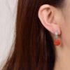 Original Light Luxury South Red Pixiu Earline/Earrings, 10.7mm0311089156