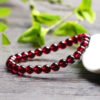 Natural Wine Red Garnet Single Loop Bracelet, 💖 The diameter of the bead is about 6.5mm0311109188