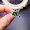 Natural diopside ring, with a main stone size of 6mm square0411140568