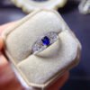 Natural sapphire ring, main stone 4 * 5mm0411130169