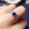 Natural sapphire ring, main stone 4 * 5mm0411130169