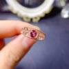 Pure natural magnesium aluminum garnet ring, with a main stone size of 4 * 5mm0411095495
