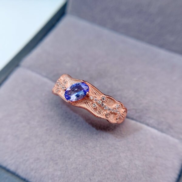Natural Tanzanite Ring, Main Stone Size 4 * 6mm0411120159