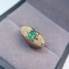 Pure natural Colombian emerald ring, main stone size 4 * 6mm0411190564
