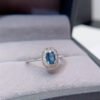 Natural sapphire ring, main stone 4 * 6mm0411170543