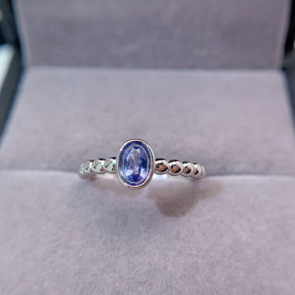 Natural Tanzanite Ring, Main Stone Size 4 * 6mm0411110264