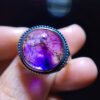 Natural Purple Hair Crystal Purple Super Seven Ring, Specification: 13.5/13.2mm0411238778