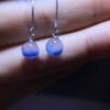 Natural Blue Crystal Blue Line Stone Jubao Basin Ear Line, Bare Stone 6.6mm0411208453