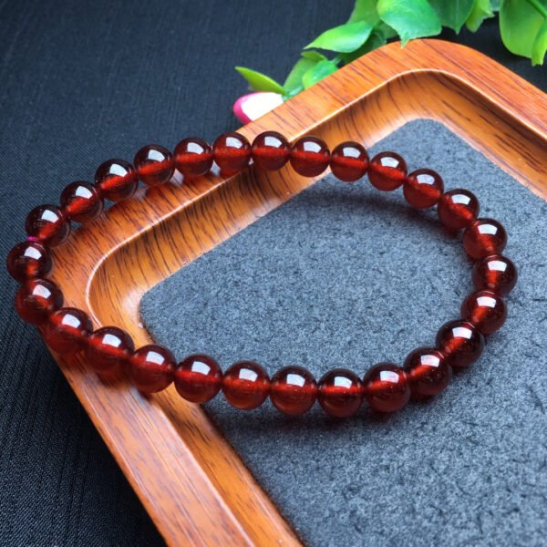 Orange Red Garnet Single Loop Bracelet 💕 Specification 7mm0511030123