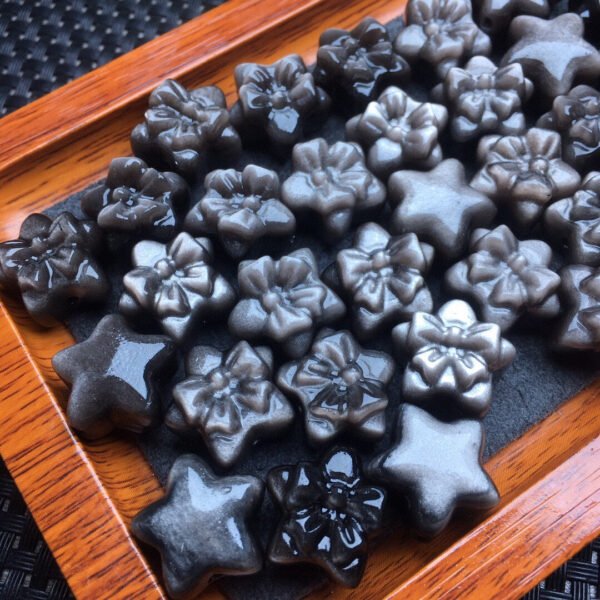 Silver Shining Stone Bow Knot Five Point Star Small Piece 💕 Specification 17mm0511005126