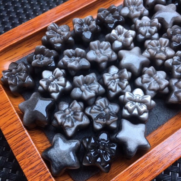 Silver Shining Stone Bow Knot Five Point Star Small Piece 💕 Specification 17mm0511005126