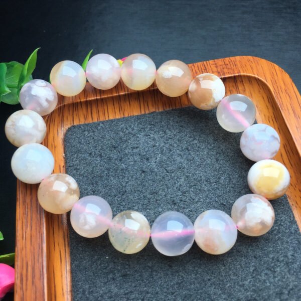 Cherry blossom agate single loop bracelet 💕 Specification 12mm ✨0711020134