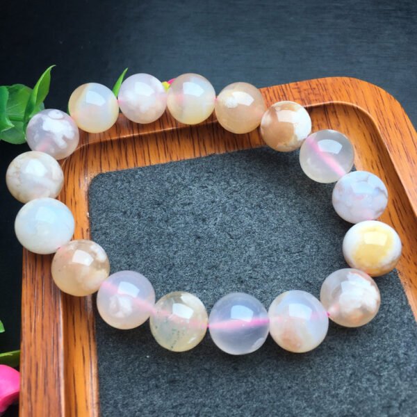 Cherry blossom agate single loop bracelet 💕 Specification 12mm ✨0711020134