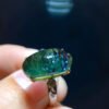 Natural Green Ghost Treasure Pot Mica Starlight Ring, with a live size of 15/7.8mm0711218155