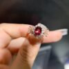 Pure natural magnesium aluminum garnet ring, main stone size 5 * 7mm0811110264