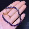 Natural Sri Lankan sapphire bracelet, main stone size 3 * 5mm0811499136