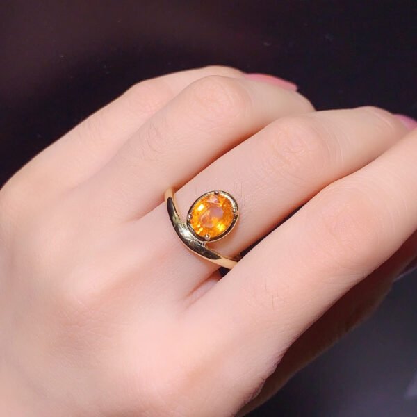 Pure natural Fanta ring, main stone 6 * 8mm,0811375166