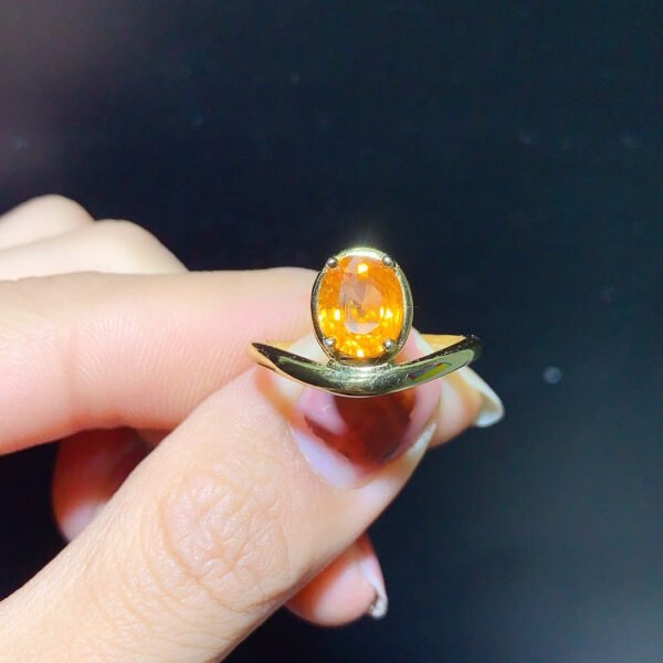 Pure natural Fanta ring, main stone 6 * 8mm,0811375166