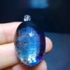 Natural Colorful 🌈 Blue Ghost Starlight Pendant, Size 28.2/19.5mm0911278566