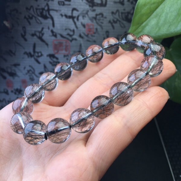 Black haired single loop bracelet 💕 Specification 9-12mm ✨1110507155