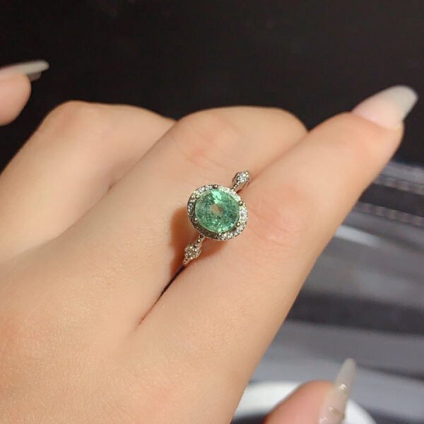 Pure natural candy colored tourmaline ring, main stone size 6 * 8mm1110450866