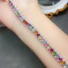 Pure natural tourmaline bracelet, main stone 4 * 5mm1110725488