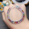 Pure natural tourmaline bracelet, main stone 4 * 5mm1110725488
