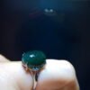 Natural Green Ghost Treasure Bowl Starlight Ring, size 15.1/12.1mm1110208596