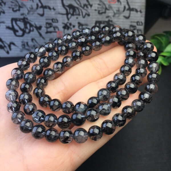 Black hair multi loop bracelet 💕 Specification 6mm1111085133