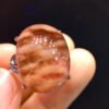 Natural Red Rabbit Hair Treasure Bowl Ring, Specification: 20.7/15.6mm1111198466