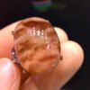 Natural Red Rabbit Hair Treasure Bowl Ring, Specification: 20.7/15.6mm1111198466
