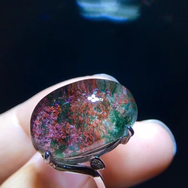 Natural Color Ghost Four Seasons Ring, Size 22/14.6mm1111238488