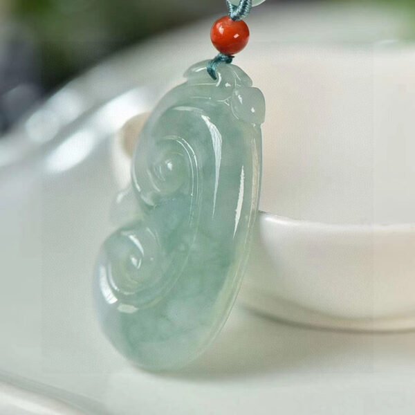 Natural A-grade Jade Pixiu Pendant, Size: 40.8 * 24.1 * 5.3mm1112129546